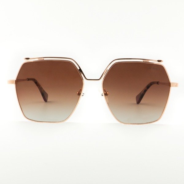 Producto - Las Oreiro 7407 Metal Dorado - Cristales Sepia - 0