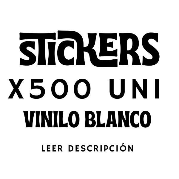 Producto - Por mayor x500 uni vinilo blanco