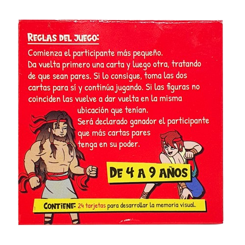 Producto - JUEGO MEMO TEST CON HISTORIAS DE LA BIBLIA CAJA ROJA