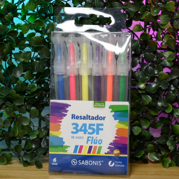 Producto - RESALTADOR FLUO SET X6 SABONIS RE345FS