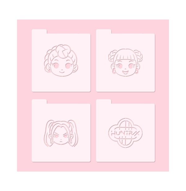 Producto - Set Stencil x4 Huntrix Guerreras del KPop -ei