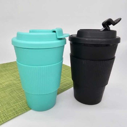 Producto - VASO TÉRMICO CON BANDA SILICONADA 400cc