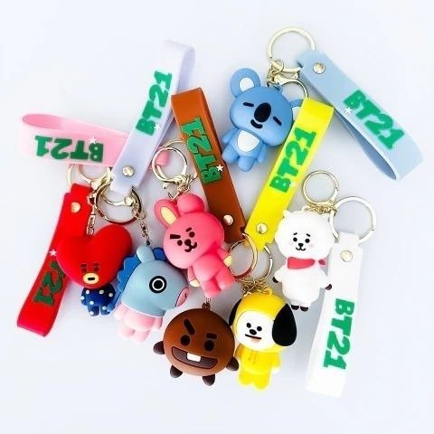 Producto - Llaveros de goma BTS - BT21 (Ingrese para elegir modelo)