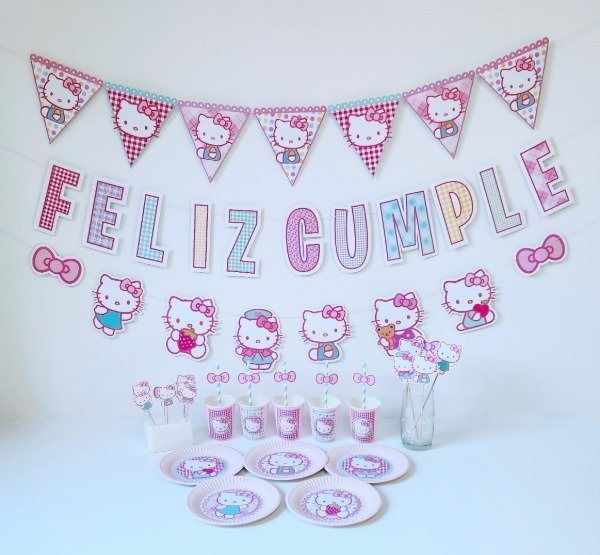 Producto - Hello Kitty Cotillón Kit Cumpleaños Completo - 0