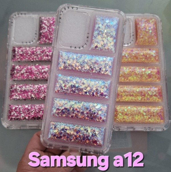 Producto - Fundas puffer glitter 360. Samsung a12