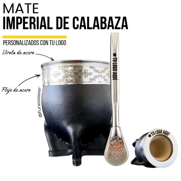 Producto - Mate Imperial calabaza y cuero