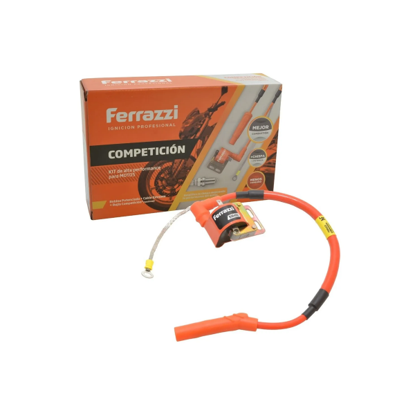 Producto - KIT BOBINA MOTO COMPETICION KMED45-FERRAZZI IRIDIUM + PLATINO