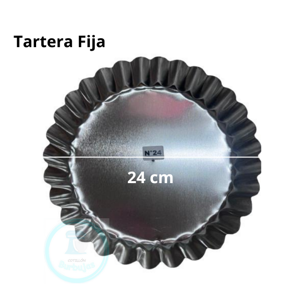 Producto - Tartera Hojalata Fija 24cm X1