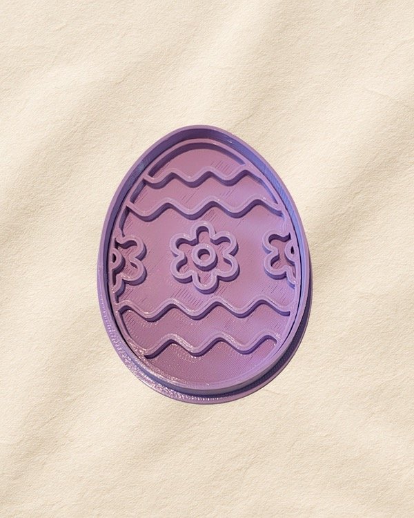 Producto - Cortante galletitas modelo HUEVO CON FLOR