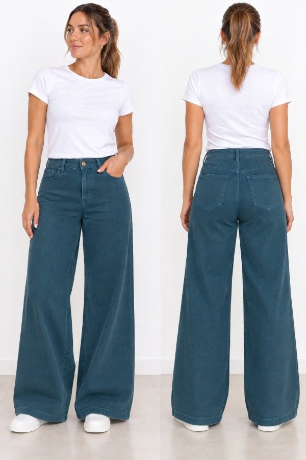 Producto - Wide leg elastizado color w