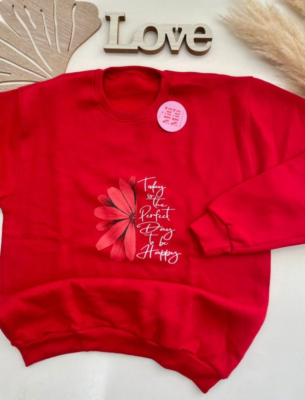 Producto - Buzo Rojo FLOR - COD 4613