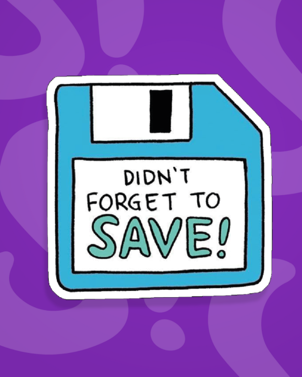 Producto - Disquete Dont forget to save
