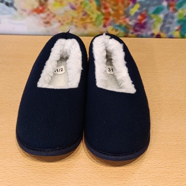 Producto - PANTUFLA FLEX CON CORDERITO azul/rosa/gris