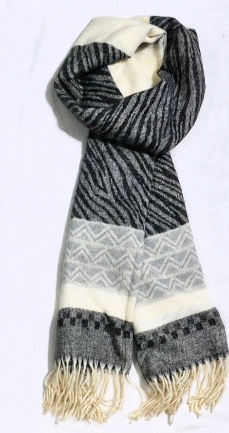 Producto - Pashmina estampada (negro)