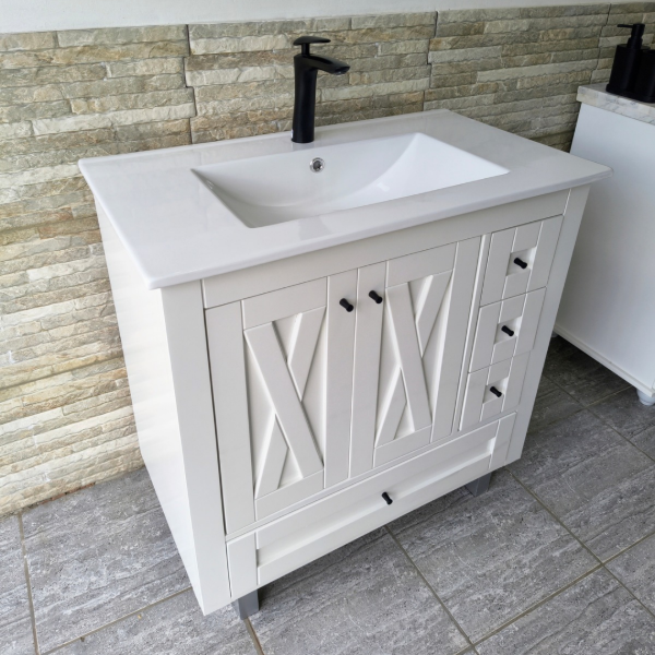 Producto - Vanitory 80 cm 2 puertas y 4 cajones