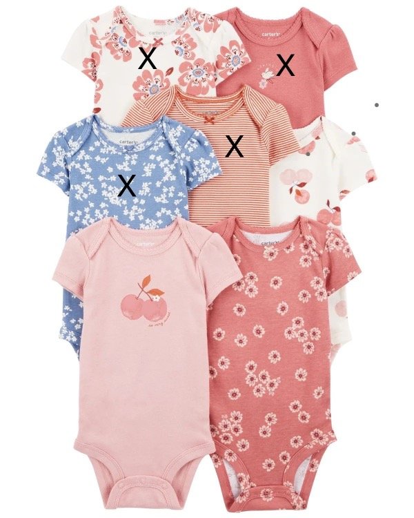 Producto - Pack carter's 3 Bodys Apple