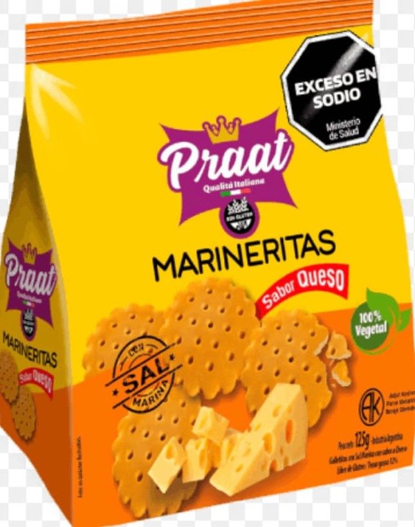 Producto - GALLETITAS MARINERITAS SABOR QUESO PRAAT