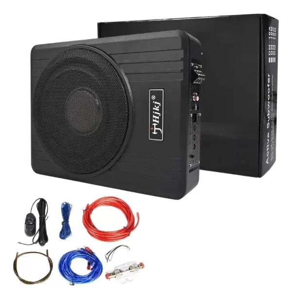 Producto - Subwoofer Chato Slim Bajo Asiento Amplificado 600w + Cables