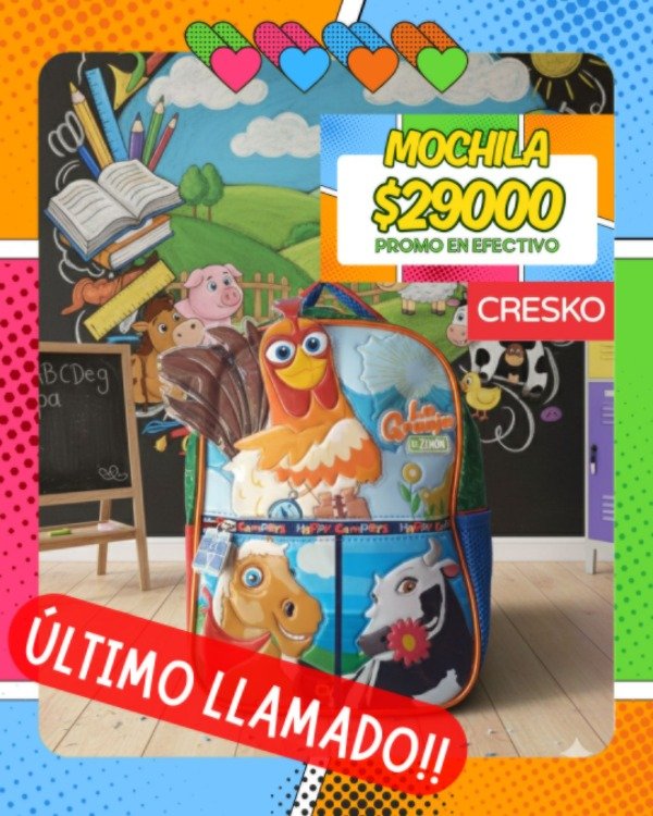 Producto - Mochila Granja de Zenón Cresko