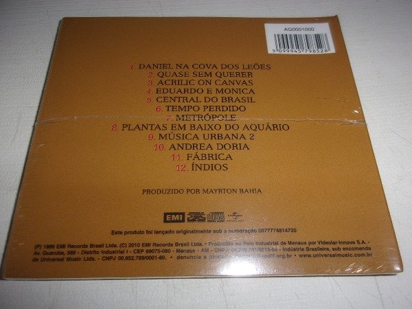 Producto - CD LEGIAO URBANA DOIS  NUEVO BRASIL EMI 2010 38B - 1