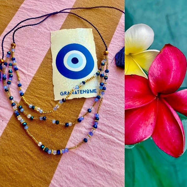 Producto - Choker Bali azul