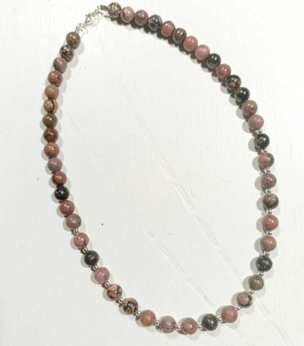 Producto - RODONITA Y PLATA 925 - 1