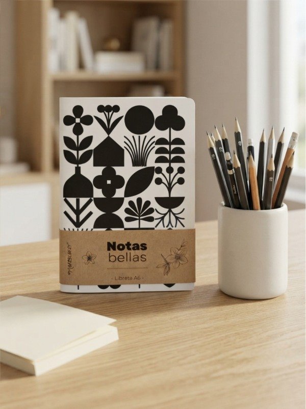 Producto - Libretita A6 / Naturaleza / Negro Black - 0