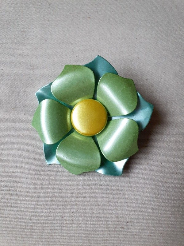 Producto - Broche Flower Power Verde