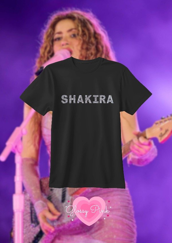 Producto - Remera Shakira - VINILO TEXTIL GLITTER