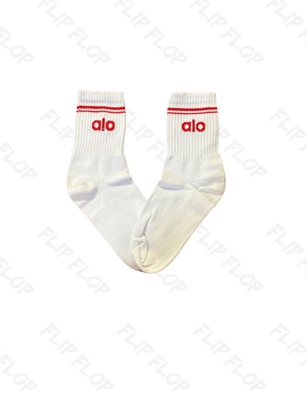 Producto - Medias 3/4, Alo, Bco c/rojo