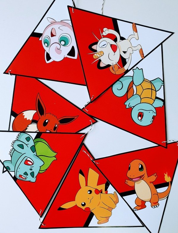 Producto - Pokemon Set X 3 Guirnaldas Banderin + Guirnalda - 1