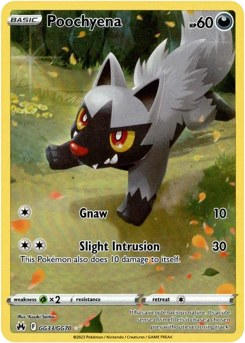 Producto - Poochyena - GG33/GG70 - Crown Zenith - Holo