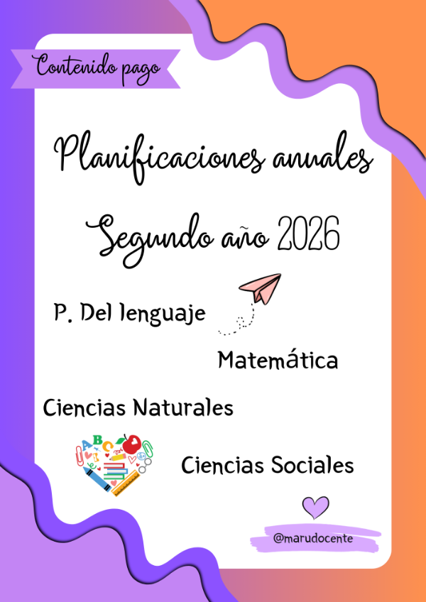 Producto - PLANIFICACIONES ANUALES DE SEGUNDO GRADO