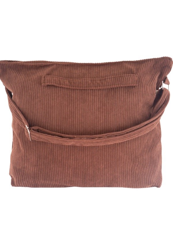 Producto - Bolso corderoy (Marrón)