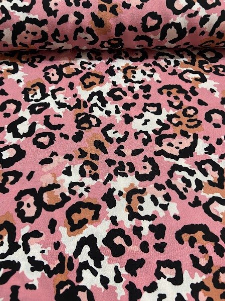 Producto - Fibrana print rosa x metro