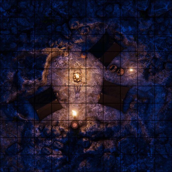 Producto - Campamento en la montaña - NOCHE