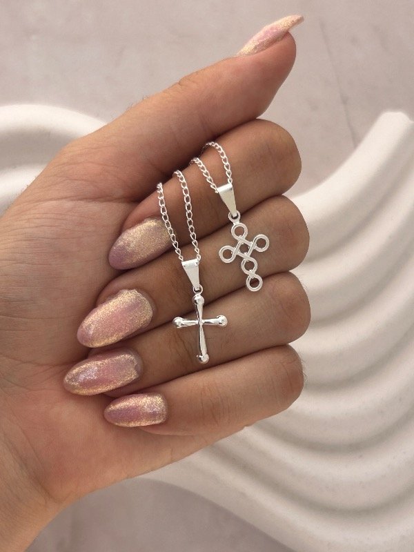 Producto - CADENA DE PLATA CRUZ 0319