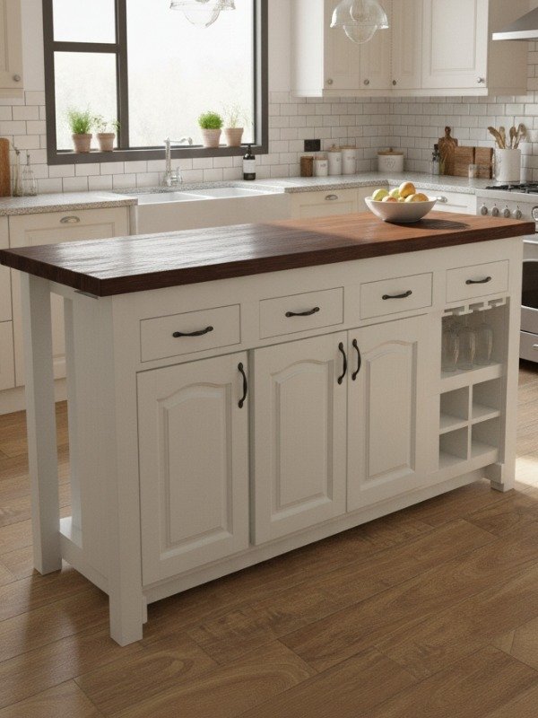 Producto - Isla de cocina Malbec 1,60