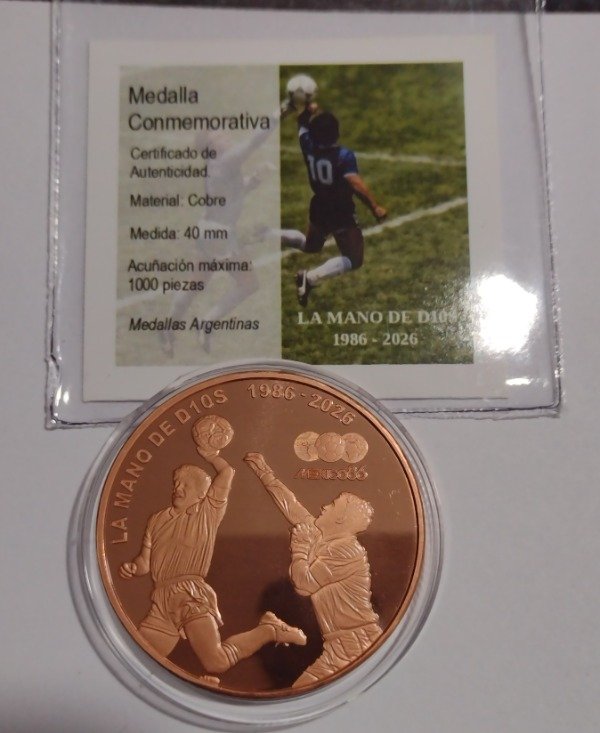 Producto - Medalla Maradona. 40 años de la "Mano de Dios" 1986-2026 - 5