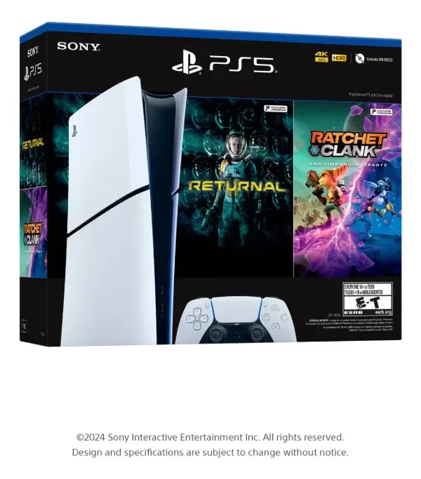 Producto - Playstation 5 Slim 1tb Digital Bundle Ratchet y Clank