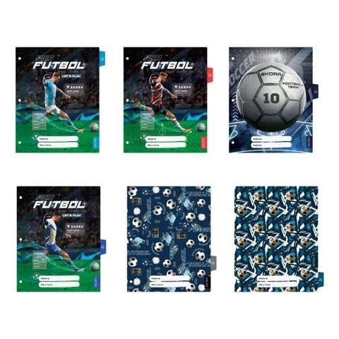 Producto - SEPARADOR DE MATERIAS CARTA CON SOLAPA FUTBOL 2 BOLSA X6 UNIDADES SKORA