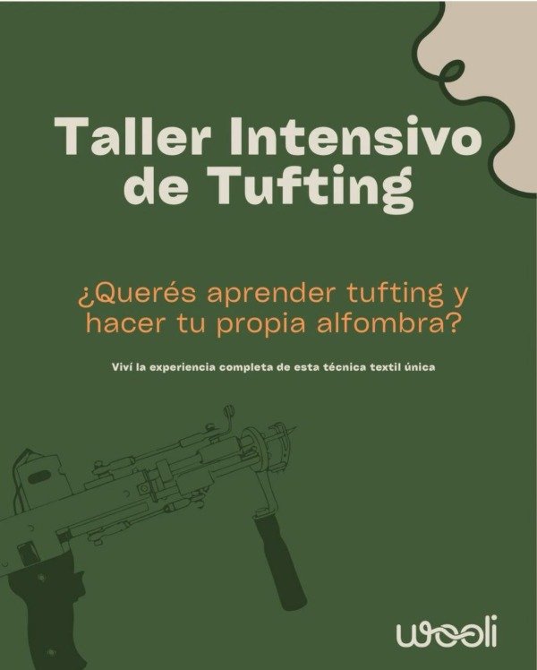 Producto - Taller Intesivo de Tufting Sábado 4/10 y Domingo 5/10 de 9:00 hs a 13:30 hs.