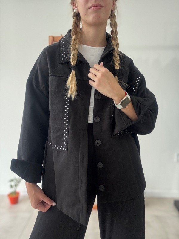 Producto - CAMISACO DE PAÑO CON TACHAS