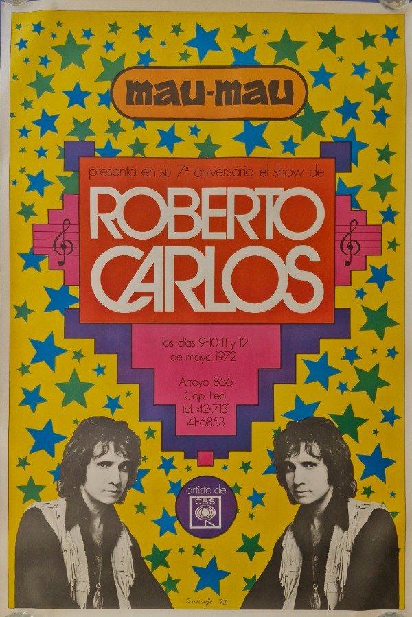 Producto - Smoje, Oscar - Roberto Carlos en Mau Mau (Afiche, 1972)