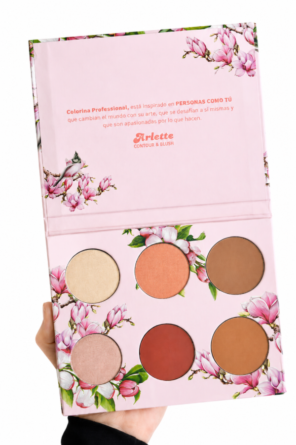 Producto - PALETA DE CONTORNOS RUBOR E ILUMINADOR COLORINA - 0
