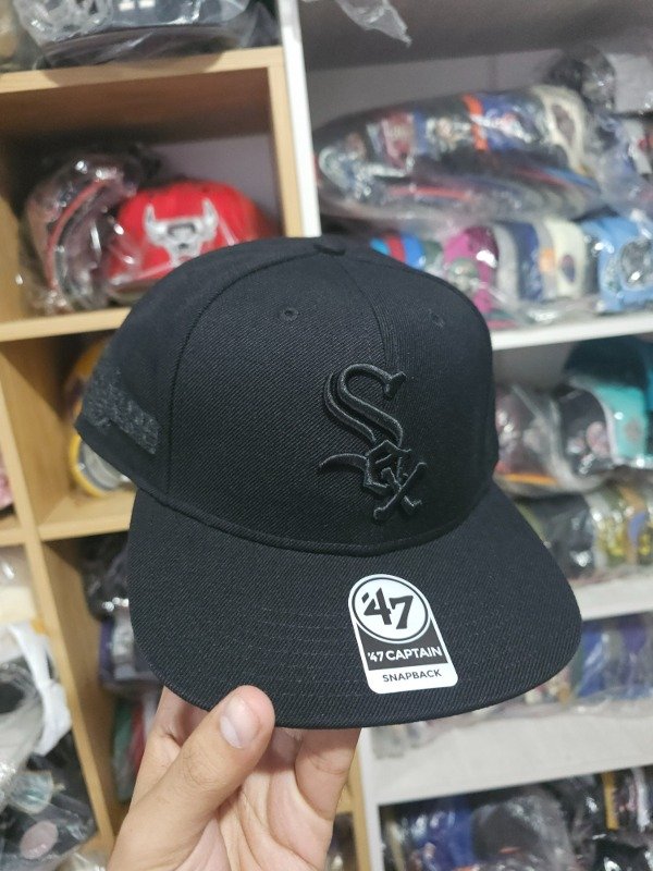 Chicago white sox total black world series 2005 '47 brand snapback