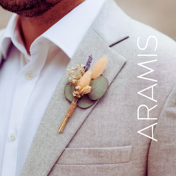 Producto - Boutonniere para Novios, Padrinos y Cortejo