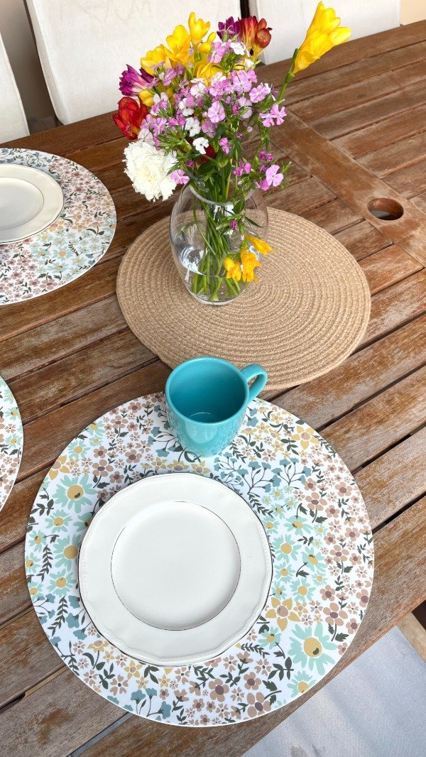 Producto - Individual Flores Pastel