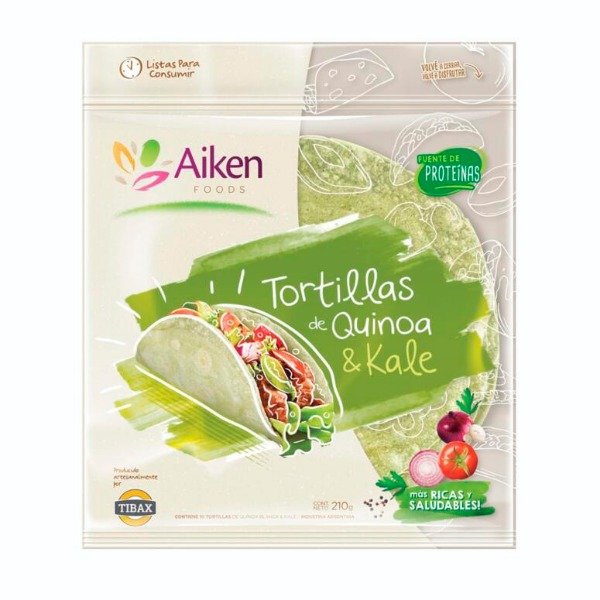 Producto - Tortillas de Quinoa y Kale - Aiken