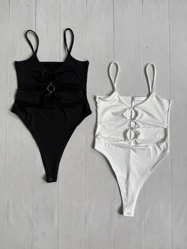 Producto - [6843] Body bretel cinto 3 argollas microfibra